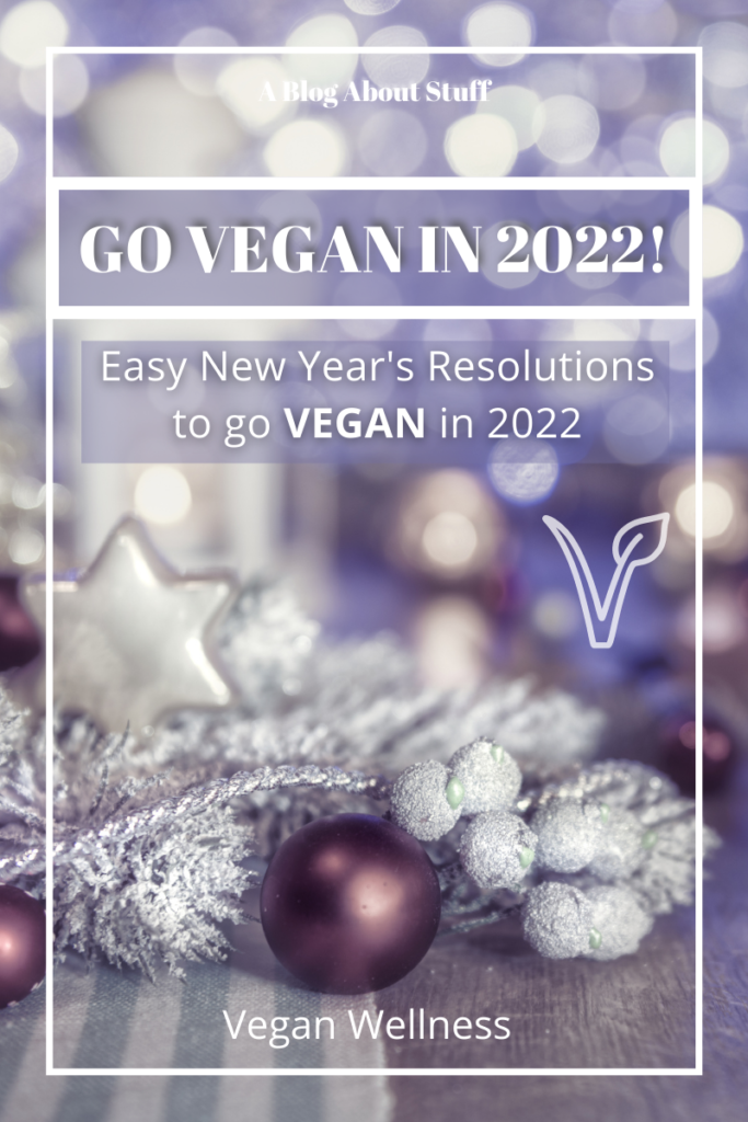 Easy New Year's Resolutions to go Vegan in 2022 A Blog About Stuff Pin Xmas Decor
