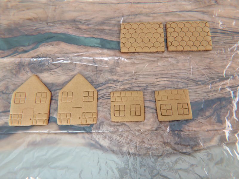 Gingerbreadflatlayhousevegangingerbreadhousevillageablogaboutstuff