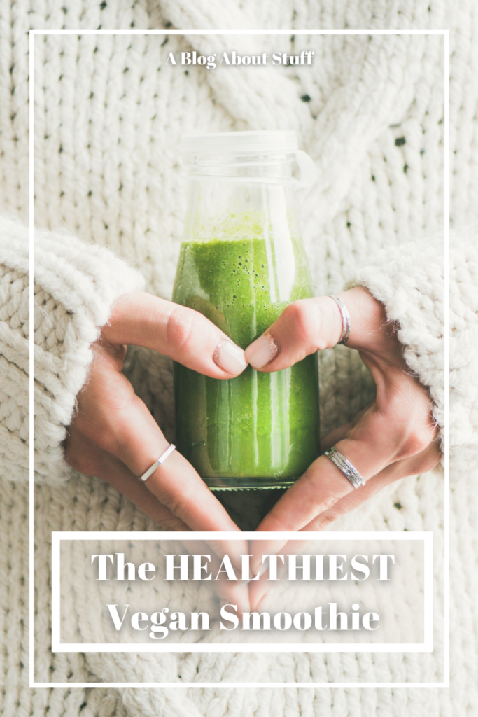 The Healthiest Vegan Smoothie Glowing Green Smoothie GGS Vegan Recipe National Smoothie Day A Blog About Stuff Sweater