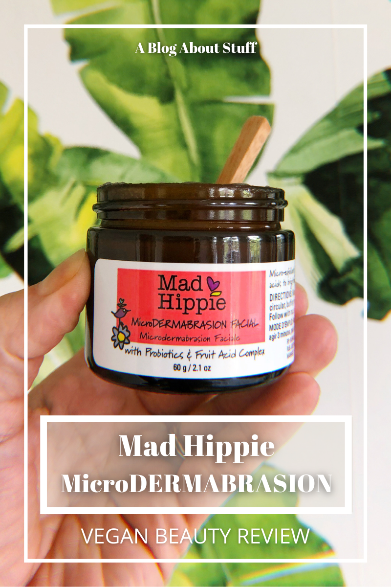 Mad Hippie MicroDermabrasion Facial Vegan Beauty Review Vegan Skincare A Blog About Stuff Palms