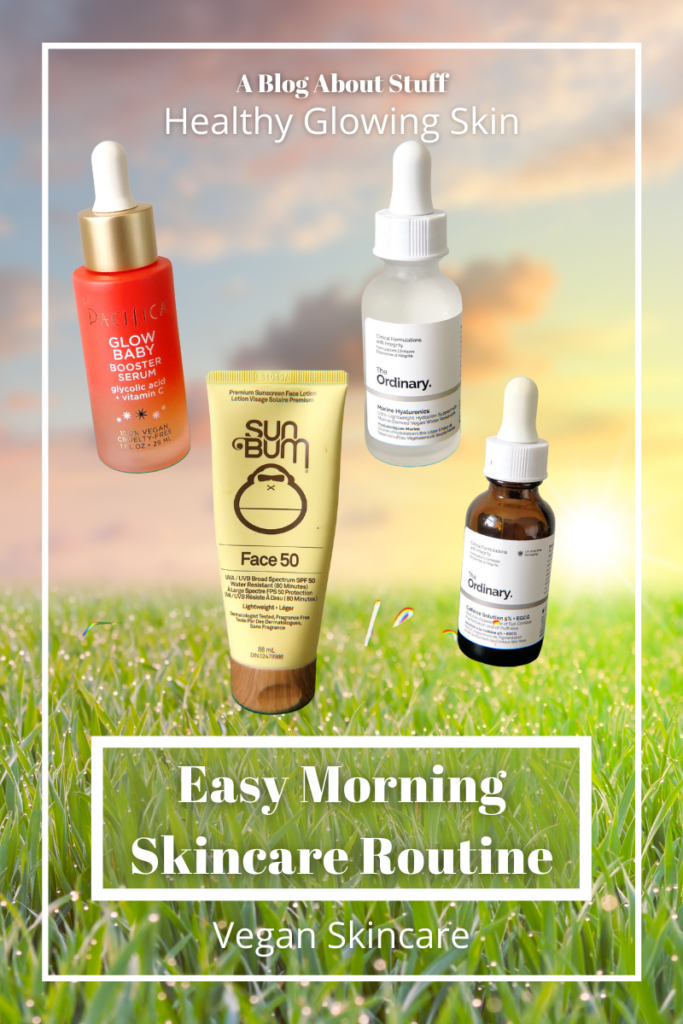 Easy Morning Skincare Routine for Healthy Glowing Skin Pacifica The Ordinary Sun Bum Vegan Skincare A Blog About Stuff The 4