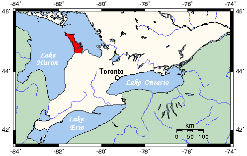 Bruce Peninsula Map Vegan Travel A Blog About Stuff