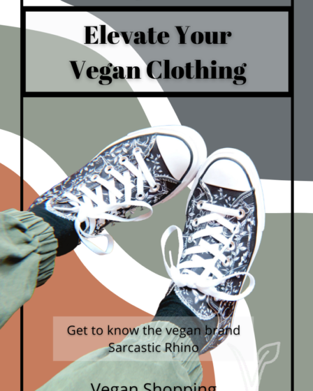 Sarcastic Rhino & A Blog About Stuff Vegan Clothing Pin 3