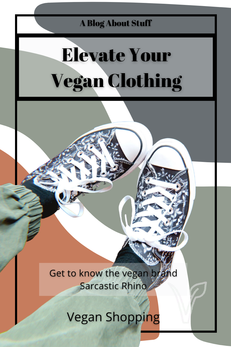 Sarcastic Rhino & A Blog About Stuff Vegan Clothing Pin 3
