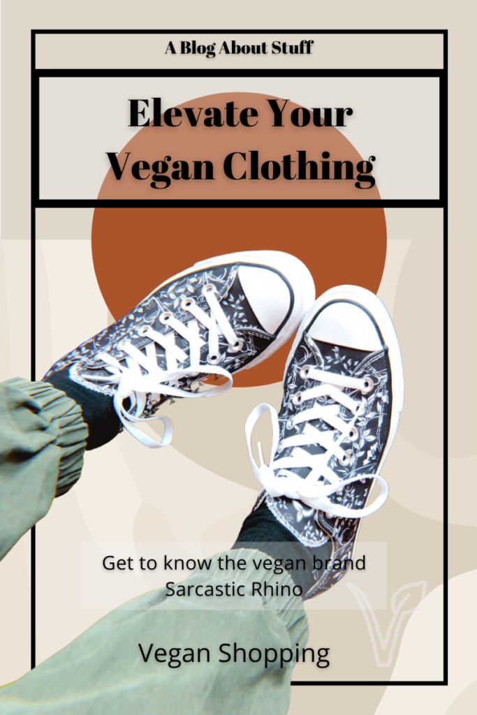 Sarcastic Rhino & A Blog About Stuff Vegan Clothing Pin 5